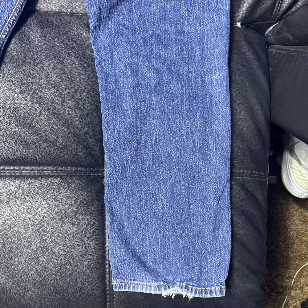 Levi's 505 Men's Straight Leg Jeans Blue Denim Regular‎ Fit Medium Wash W44 L30 - Picture 7 of 14
